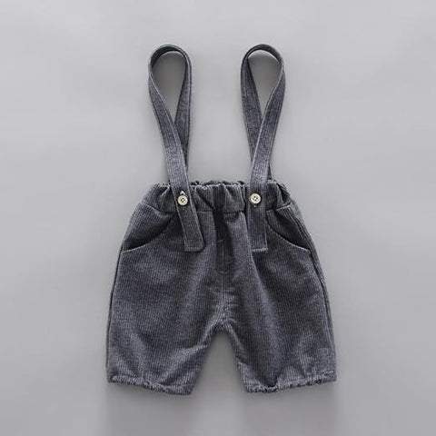 Kids Cotton Printed Shirt & Dungaree Set
