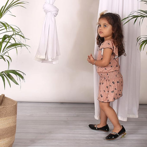 Baby Girl Brown Mini Frock