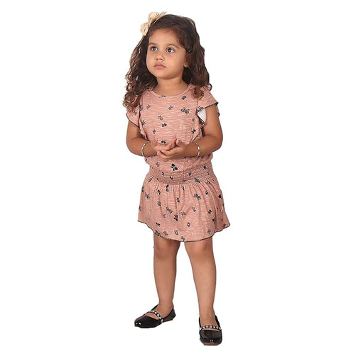 Baby Girl Brown Mini Frock