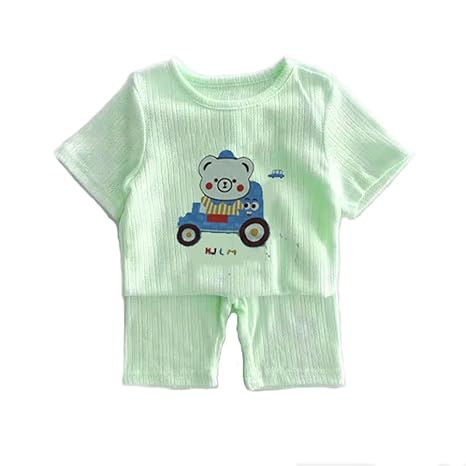 Kids Daily wear Random Cartoon Print T-Shirt Shorts Co-ord Set
