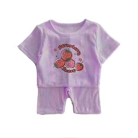 Kids Daily wear Random Cartoon Print T-Shirt Shorts Co-ord Set