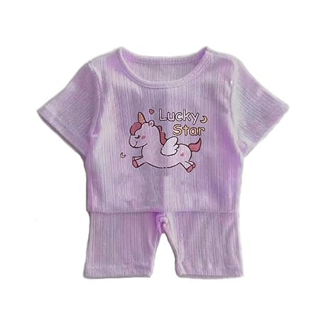 Kids Daily wear Random Cartoon Print T-Shirt Shorts Co-ord Set