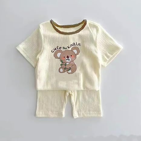 Kids Daily wear Random Cartoon Print T-Shirt Shorts Co-ord Set