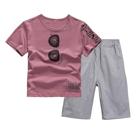 Boys Sunglasses Shade Print T-shirt & Short Set