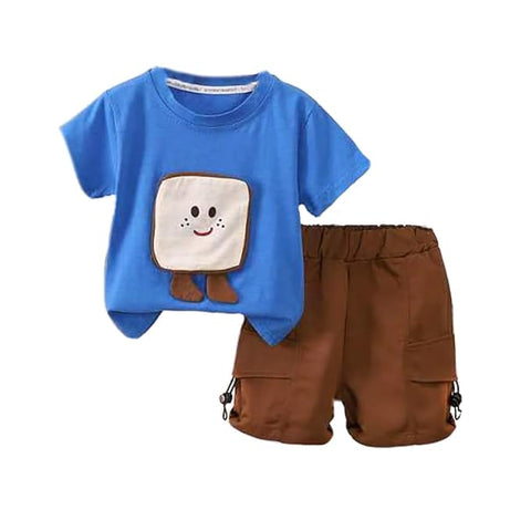 Kids 3D Pocket T-Shirt & Cargo Shorts Set