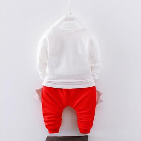 Boys Dino Print 3-piece T-shirt, Pant & Hood Jacket Set