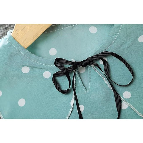 Girls Polka Dot Print Top & Short Set