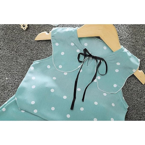 Girls Polka Dot Print Top & Short Set