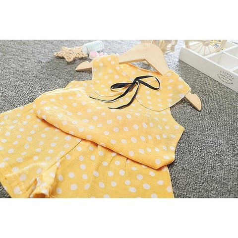 Girls Polka Dot Print Top & Short Set
