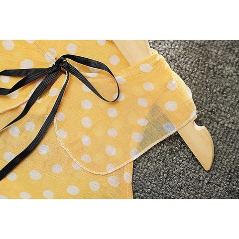 Girls Polka Dot Print Top & Short Set