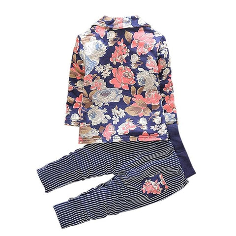 Cotton Printed Check Full Sleeve Jacket Attached T-Shirt Pant Clothing Set For Boy's