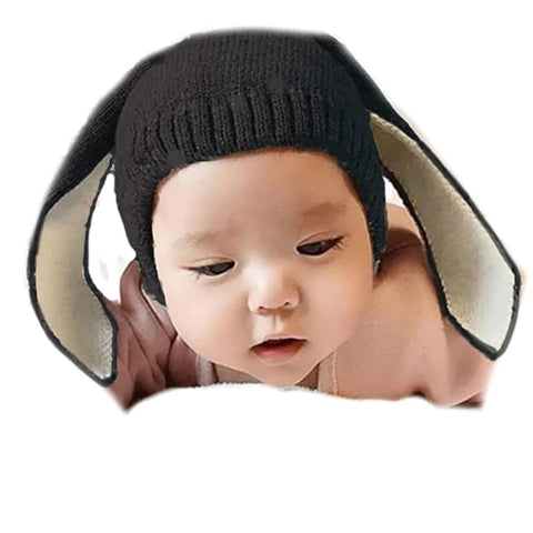 Kids Bunny Ear Woolen Warm Cap Beanie Topa