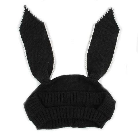 Kids Bunny Ear Woolen Warm Cap Beanie Topa