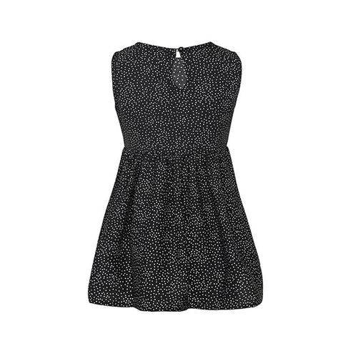 Sleeveless Polka Dot Print Summer Casual Frock Tutu Dress for Infant Toddler Girls