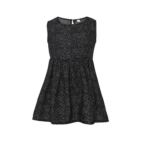 Sleeveless Polka Dot Print Summer Casual Frock Tutu Dress for Infant Toddler Girls