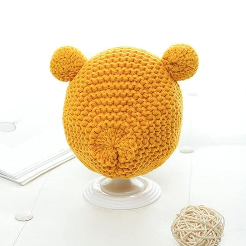 Kids Winter Warm Wool Knitted Cute Froggy Ear Cartoon Cap Beanie Hat Topa