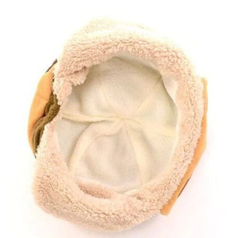 Kids Knitted Wool Warm Pom Pom Monkey Cap Beanie Hat