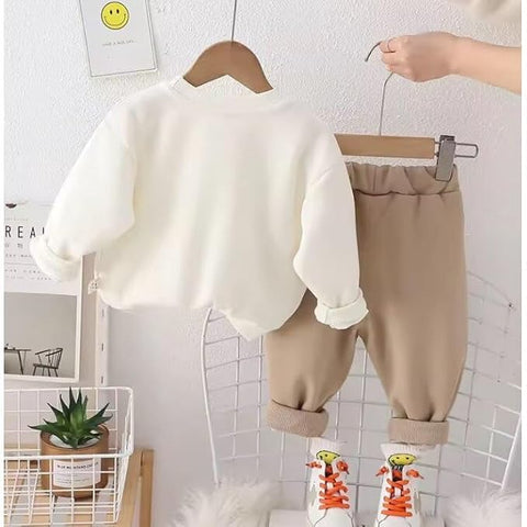 Kids Winter Warm 3D Toy Sweatshirt & Matching Pant Set