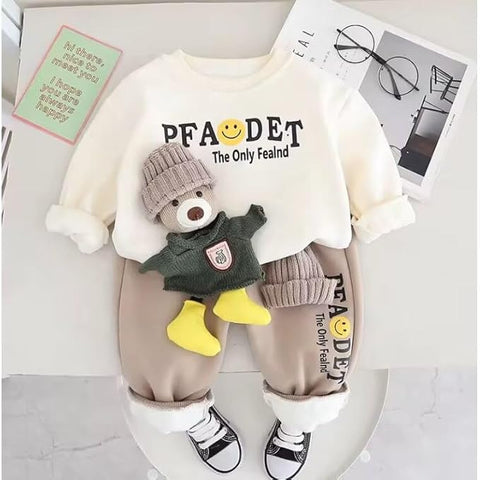 Kids Winter Warm 3D Toy Sweatshirt & Matching Pant Set