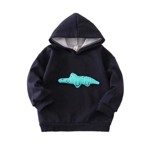 Kid's Full Sleeve Alligator Crocodile 3D Toy Cotton Sweatshirt