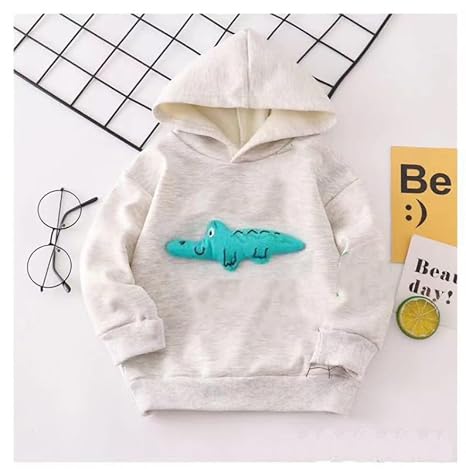 Kid's Full Sleeve Alligator Crocodile 3D Toy Cotton Sweatshirt