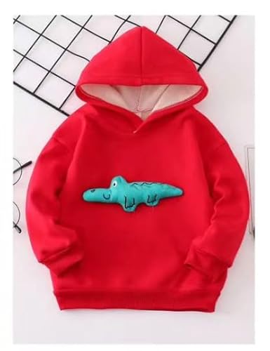 Kid's Full Sleeve Alligator Crocodile 3D Toy Cotton Sweatshirt