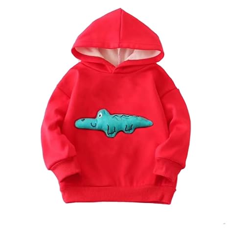 Kid's Full Sleeve Alligator Crocodile 3D Toy Cotton Sweatshirt