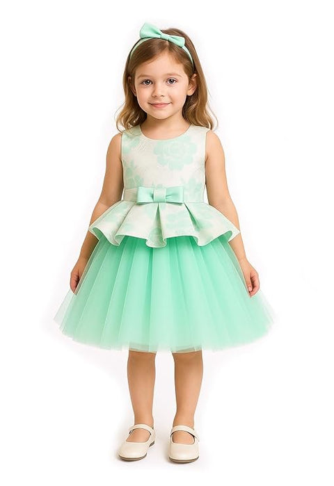 Girls Glittery Butterfly Mesh Cocktail Party Mini Tutu Dress Frock