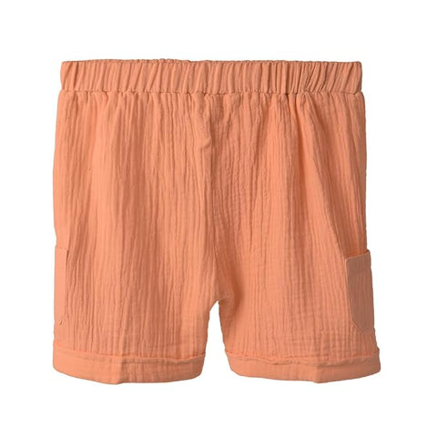 Kids Stylish Party Short-Sleeve Shirt with Bow & Comfy Shorts Set