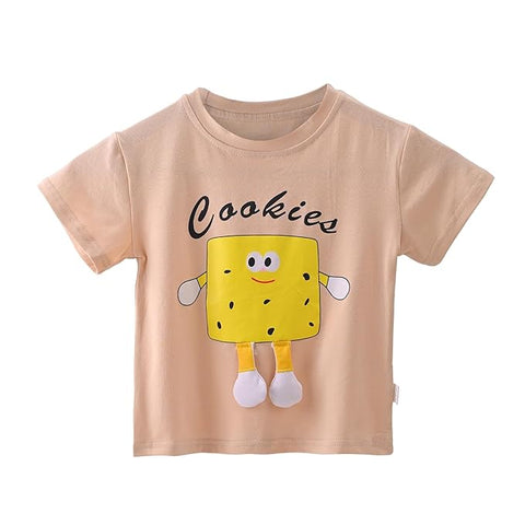 3D Cartoon T-Shirt & Shorts with Sling Bag