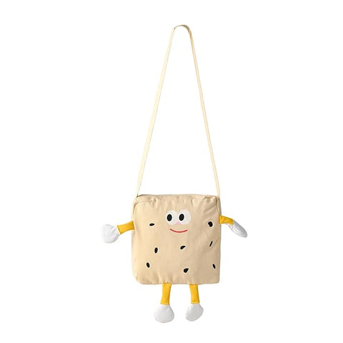3D Cartoon T-Shirt & Shorts with Sling Bag