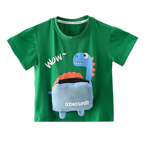 Kids 3D Dino T-Shirt & Shorts Set