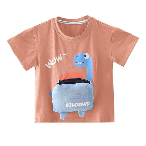 Kids 3D Dino T-Shirt & Shorts Set