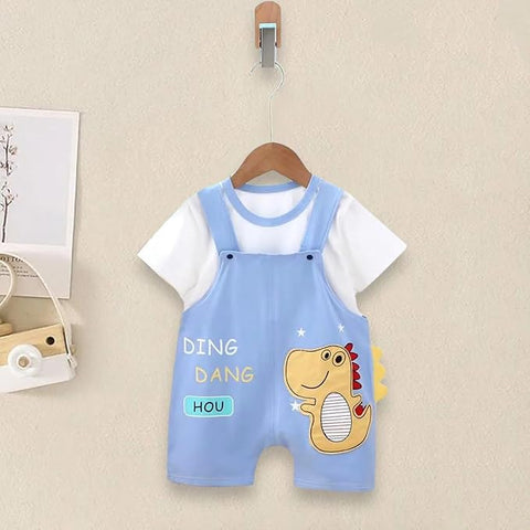 Kids Dinosaur T-shirt & Short Dungaree  Shorts