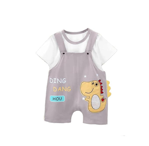 Kids Dinosaur T-shirt & Short Dungaree  Shorts