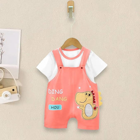 Kids Dinosaur T-shirt & Short Dungaree  Shorts