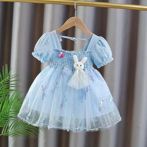Girls Bunny Princess Tulle-Tutu Dress