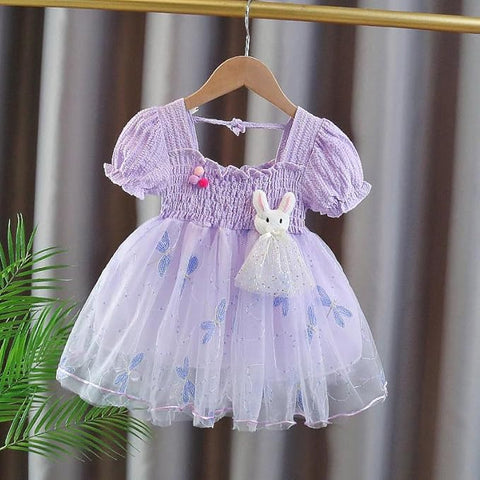 Girls Bunny Princess Tulle-Tutu Dress