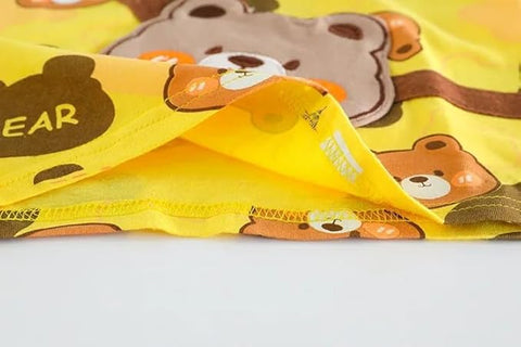 Boys Bear Print T-shirt & Denim Short Set