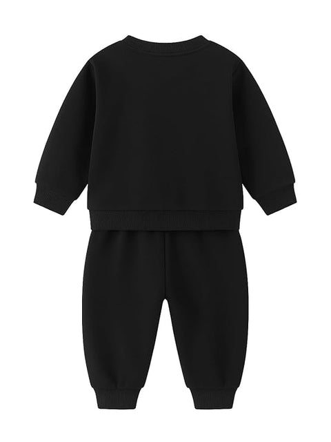 Kids Dino Print Winter Daily-wear 2-Piece Set