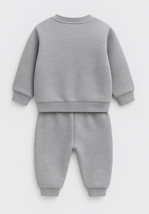 Kids Dino Print Winter Daily-wear 2-Piece Set