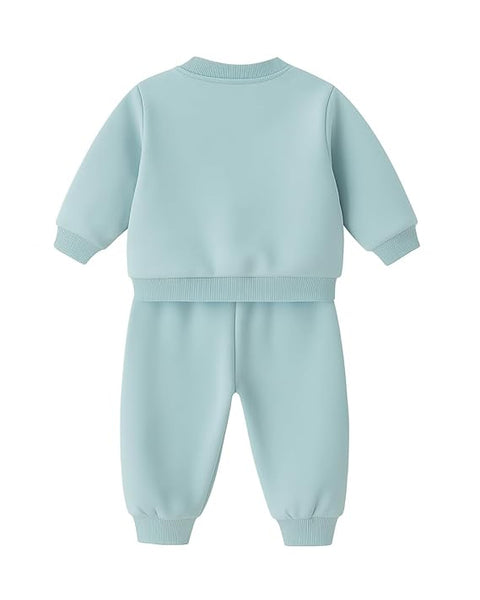 Kids Dino Print Winter Daily-wear 2-Piece Set