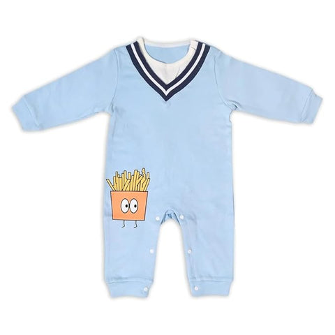 Kids French Fries On Leg Romper