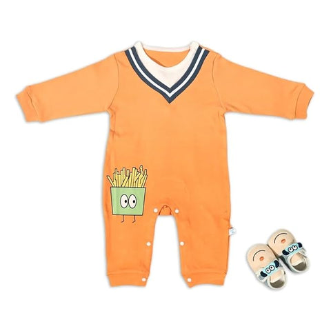Kids French Fries On Leg Romper