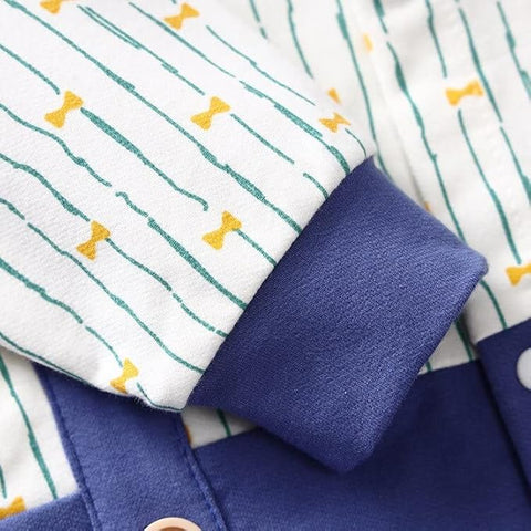 Baby Boy Formal Footless Romper