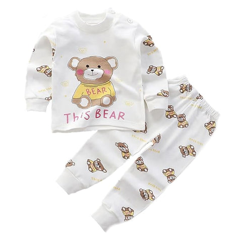 Kids Cute Bear Printed Pyjama Set