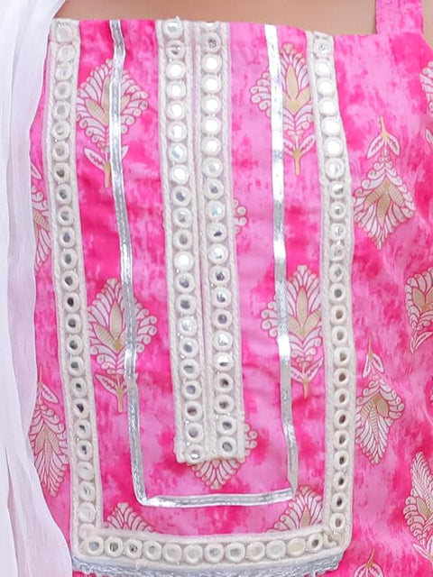 Pink Cotton Ethnic Kurta & Pyjama / Salwar Suit Traditional Dress for Boys & Girls