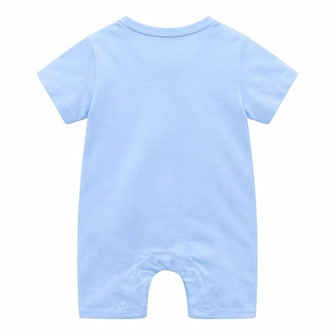 Half Sleeve Pure Cotton Cartoon Printed Onesie Romper Bodysuit for Newborn to Infant Kids