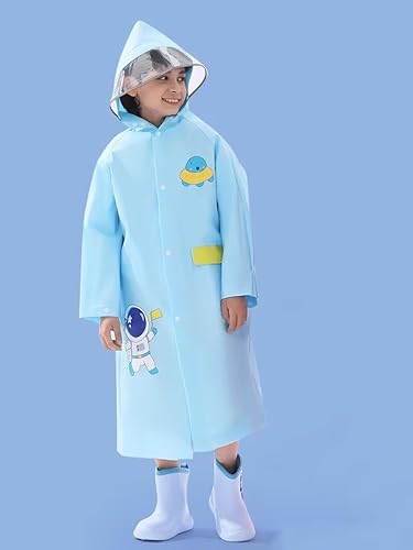 Kids Astronaut Hood Raincoat