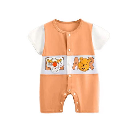 Newborn to Toddler Baby Boy Cotton Half Length Romper